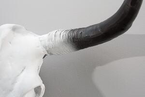 Dekorace lebka ROTO 70 cm – bílá, černá