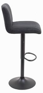 Barová židle PORTER – vintage šedá, černá