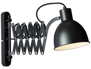 Brilliant 90289/76 SANDRA - Nástěnná studiová lampa v černé barvě, 1 x E14, 60cm (Nástěnná vysouvací lampička v matné černé barvě)