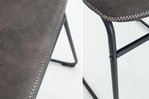 Stolička RANGO - vintage sivá
