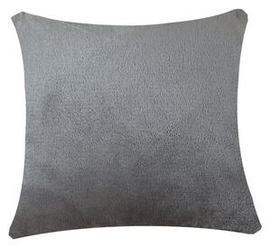 Mikroplyšový povlak na polštář (40x40 cm) Barva: Tmavá šedá