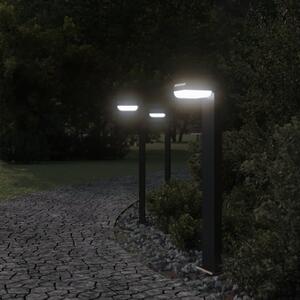 Venkovní stojací lampy 3 ks černé 80 cm litý hliník