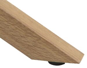Konferenční stolek LUCA 82 cm čirá/dub