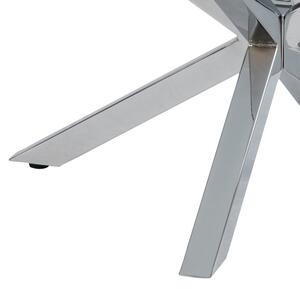 Konferenční stolek LUCA 82 cm čirá/stříbrná
