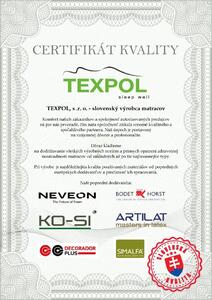 TEXPOL TOPPER PUR 3 cm - vrchní matrace z PUR pěny 180 x 200 cm