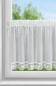 KRÁTKÁ ZÁCLONA NA PÁSCE GAJE 150X60 CM KRÉMOVÁ