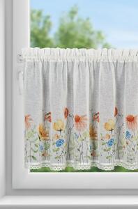 KRÁTKÁ ZÁCLONA NA PÁSCE NATI 150X60 CM KVĚTY