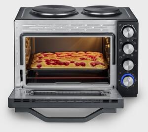 Severin TO 2074 - Horkovzd. trouba s grilem a s plotýnkami 2500W/230V 30 l černá