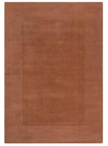 Hans Home | Kusový ručně tkaný koberec Tuscany Textured Wool Border Orange - 160x230