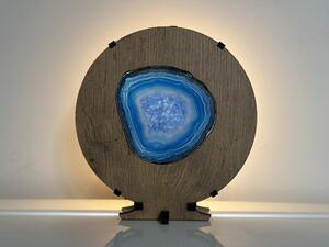 "Achát" lampa 20x22cm provedení povrchu: dub