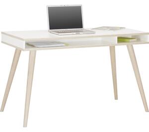 PSACÍ STŮL, bílá, barvy dubu, 120/75/60 cm Modern Living - Psací stoly, Online Only