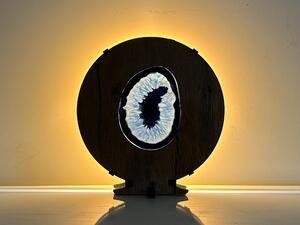 "Achát" lampa 20x22cm provedení povrchu: dub
