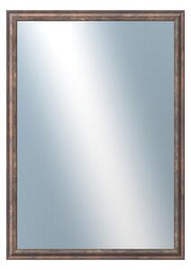 DANTIK - Zarámované zrcadlo - rozměr s rámem cca 50x70 cm z lišty TRITON měď antik (2141)