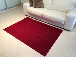 Vopi | Kusový vínově červený koberec Eton - 50 x 80 cm