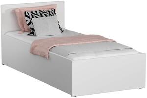 Dřevěná postel DM1 bílá, 90x200 + rošt ZDARMA