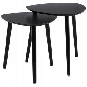 Konferenční stolek Home Styling Collection kulatý 45 x 5 x 44,5 cm černý