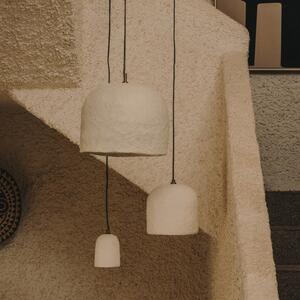 Bílé závěsné světlo Kave Home Ullaro 11,5 cm