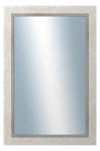 DANTIK - Zarámované zrcadlo - rozměr s rámem cca 40x60 cm z lišty CARRARA bílá (2896)