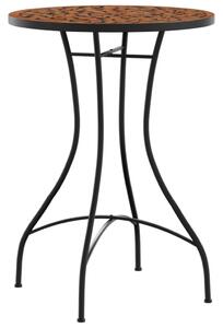 Mozaikový bistro set terakotový železo a keramika