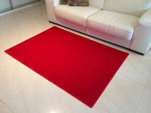 Vopi | Kusový červený koberec Eton - 1 m2 bez obšití
