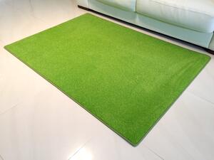 Kusový zelený koberec Eton 80x150 cm