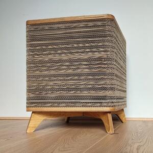 Stolek z kartonu - taburet Cardboard stool