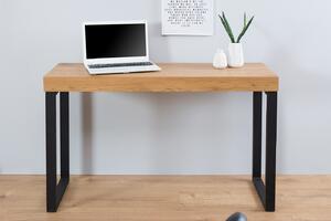 Písací stôl DELA 120 cm - čierna, prírodná