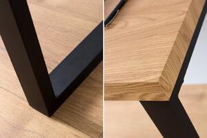 Psací stůl DELA 120 cm – černá, přírodní
