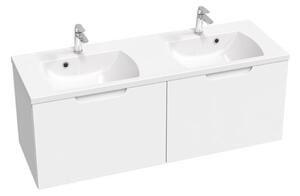 Koupelnová skříňka pod umyvadlo Ravak Classic II 130x47x45 cm bílá lesk X000001482