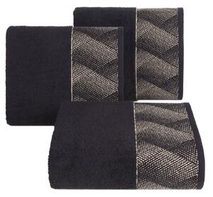 BAVLNĚNÝ RUČNÍK LIMITED COLLECTION VICTORIA12 50X90 CM ČERNÁ