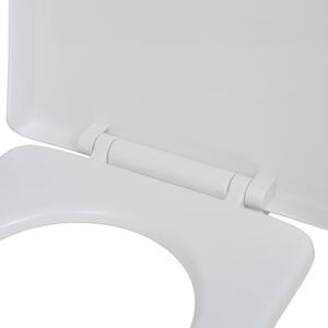 WC sedátka s funkcí pomalého sklápění 2 ks | bílá plastová