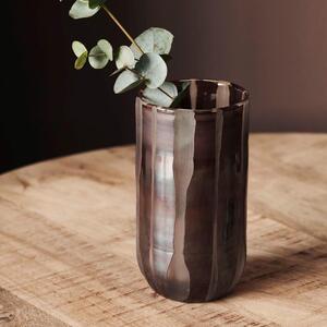 Skleněná váza Bai Brown 15 cm