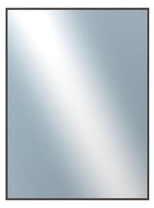 DANTIK - Zarámované zrcadlo - rozměr s rámem cca 60x80 cm z lišty Hliník černá | P22-021 (7022021)