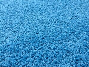 Vopi | Kusový koberec Color shaggy modrý - 60 x 60 cm