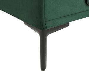 Noční stolek sametový tmavě zelený SEZANNE