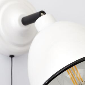 Brilliant 97002/05 TELIO - Nástěnná lampička v bílé barvě, tahový vypínač, 1 x E14 (Nástěnná lampička s tahovým vypínačem)