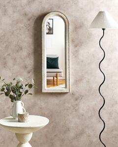 Dřevěné nástěnné zrcadlo 31 x 91 cm bílé SARRY