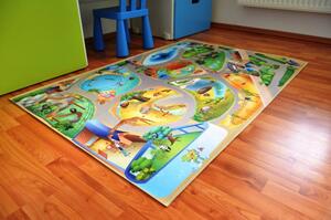 Vopi | Dětský koberec Hrací koberec ZOO new - 11129/11227, vícebarevný
