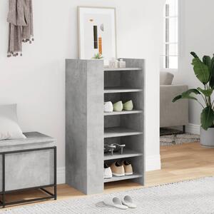 Botník betonově šedý 52 x 37,5 x 100 cm kompozitní dřevo