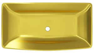 Umyvadlo - keramika - zlaté | 71x38x13,5 cm