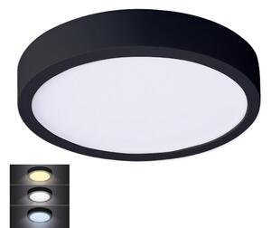 Solight WD174-B - LED Stropní svítidlo LED/24W/230V 3000/4000/6000K černá kulatý SL1397
