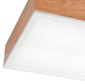 Stropní svítidlo OAK SQUARE 4xE27/15W/230V 39x39 cm dub/bílá