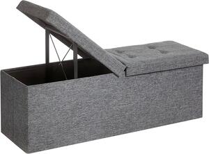 SEDACÍ BOX, textil, kompozitní dřevo, 110/38/38 cm - Taburety, Online Only