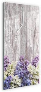 Skleněné hodiny vertikální Šeřík zsppb-30x60-00058910