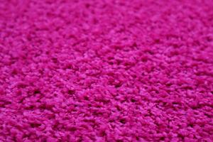 Vopi koberce Kusový koberec Color shaggy růžový srdce - 120x120 cm
