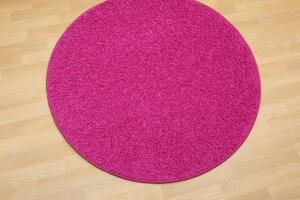 Vopi koberce AKCE: 200x200 (průměr) kruh cm Kusový koberec Color shaggy růžový kruh - 200x200 (průměr) kruh cm