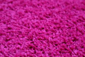 Vopi koberce Kusový koberec Color shaggy růžový kruh - 57x57 (průměr) kruh cm