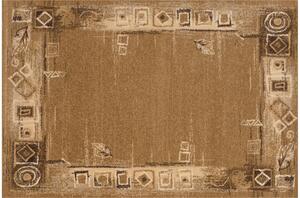 Vopi | Kusový koberec Solid 07ODO - 200 x 300 cm, hnědý