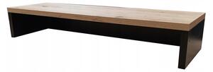 Obdélníkový psací stůl Argosa 70 x 22 x 13 cm, černý, dub artisan
