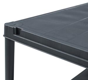 Skladový regál Souci - černý - 100 kg | 60x30x138 cm